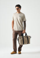 CALVIN KLEIN JEANS T-shirt  TRVL LINES SEASONAL TEE  beige da uomo LV04RG837G PED CALVIN KLEIN JEANS 