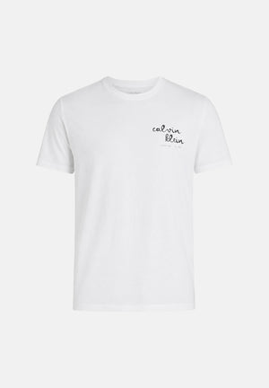 CALVIN KLEIN JEANS T-shirt Regular Fit Logo colore Bright White, da uomo LV04RG837G YAF CALVIN KLEIN JEANS 