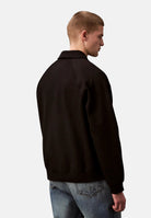 CALVIN KLEIN JEANS Felpa mezza zip DOUBLE KNIT MONOGRAM nera da uomo LV04RH216G UB1 CALVIN KLEIN JEANS 