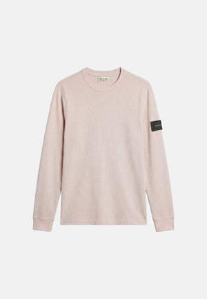 CALVIN KLEIN JEANS Felpa girocollo con logo beige rosato da uomo LV04RJ209G PDJ CALVIN KLEIN JEANS 