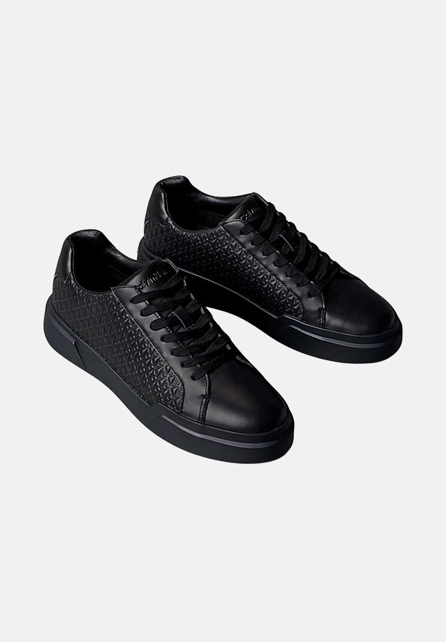 CALVIN KLEIN JEANS Sneakers DURABLE TRACTION, nere da uomo<BR/>con motivo monogramma CK all-over in rilievo YM0YM01383 0GJ CALVIN KLEIN JEANS 