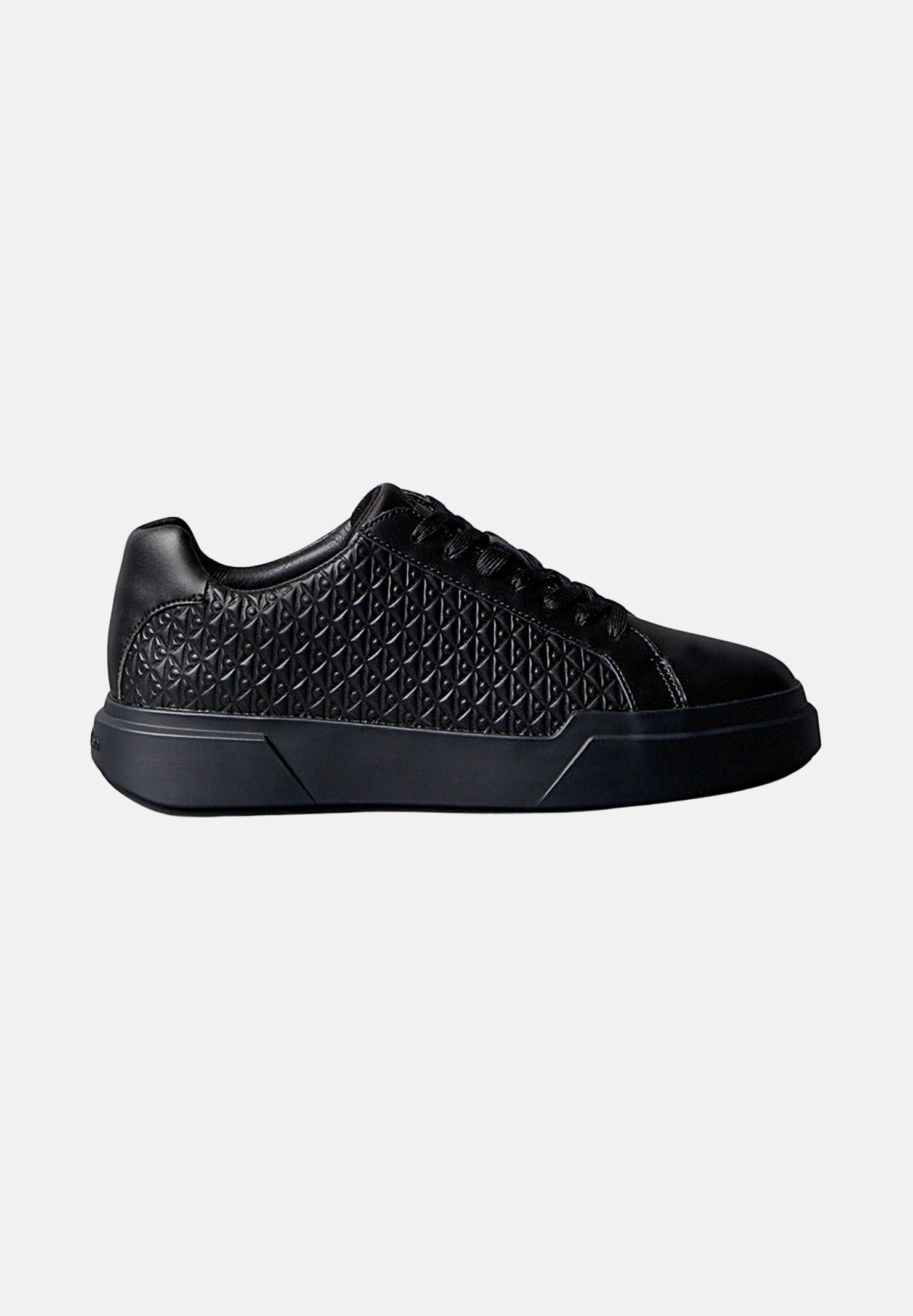 CALVIN KLEIN JEANS Sneakers DURABLE TRACTION, nere da uomo<BR/>con motivo monogramma CK all-over in rilievo YM0YM01383 0GJ CALVIN KLEIN JEANS 