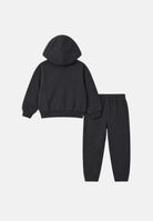 CONVERSE Tuta nera per bambina e bambino con comoda felpa con cappuccio e tasca a marsupio. 3CK121 GDA CONVERSE 
