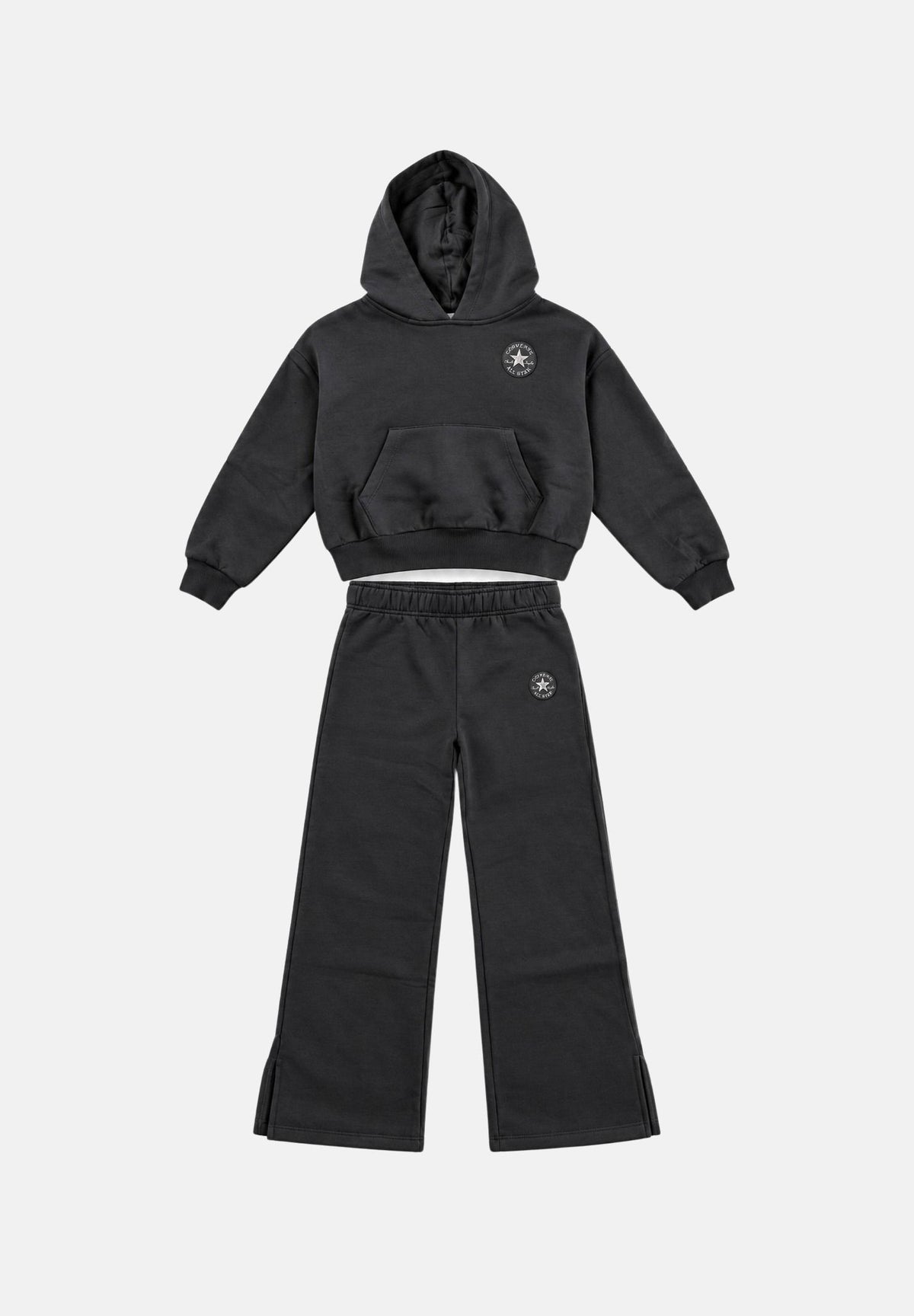 CONVERSE Tuta RELAXED HOODIE & PANT SET grigio antracite da bambina 4CK121 GDA CONVERSE 