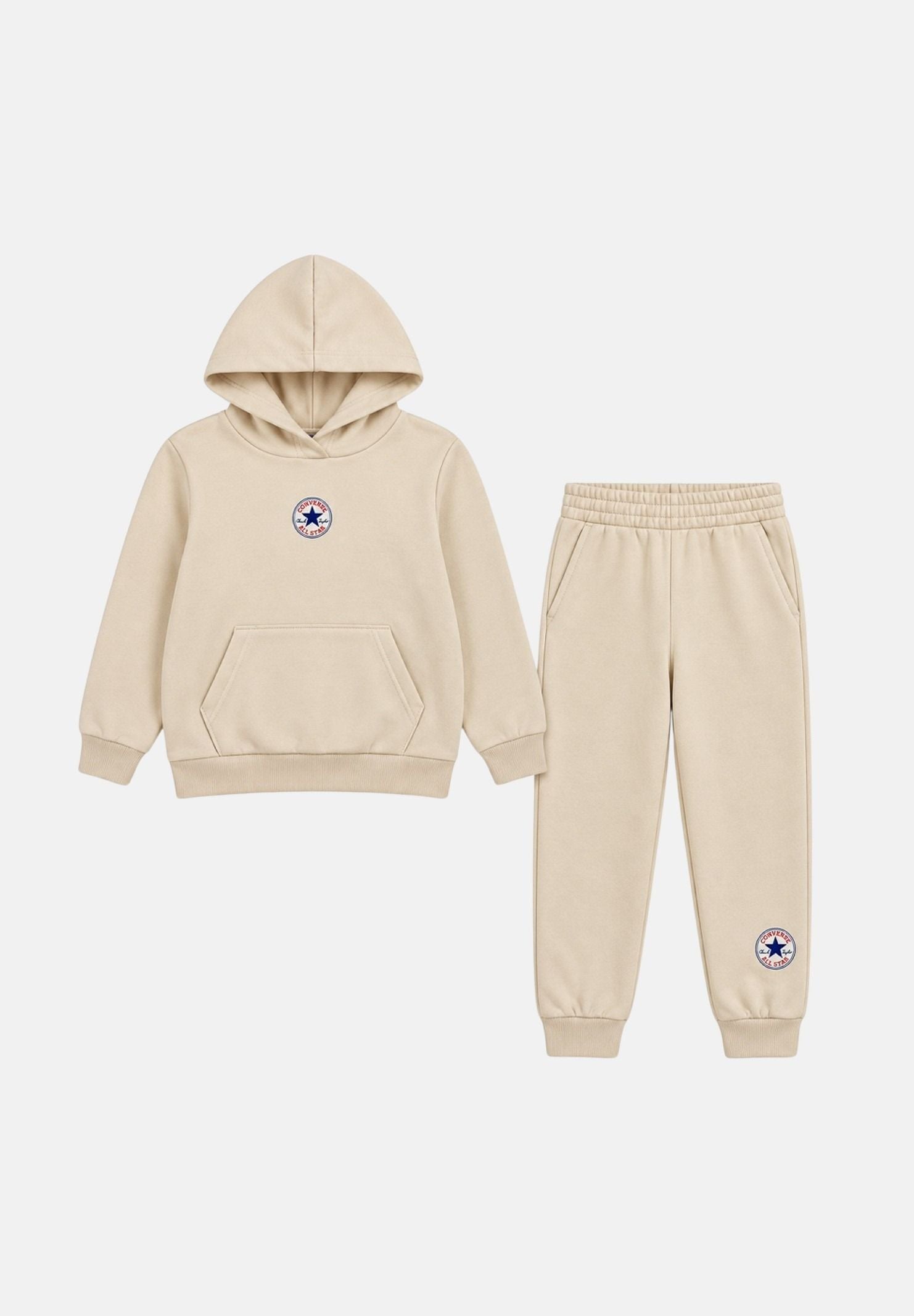 CONVERSE Tuta sportiva beige  da bambino con mini logo iconico 9CK114 W0L CONVERSE 