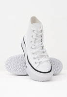 CONVERSE Sneakers Chuck Taylor All Star Lift Double Stack bianche da donna A12976C . CONVERSE 