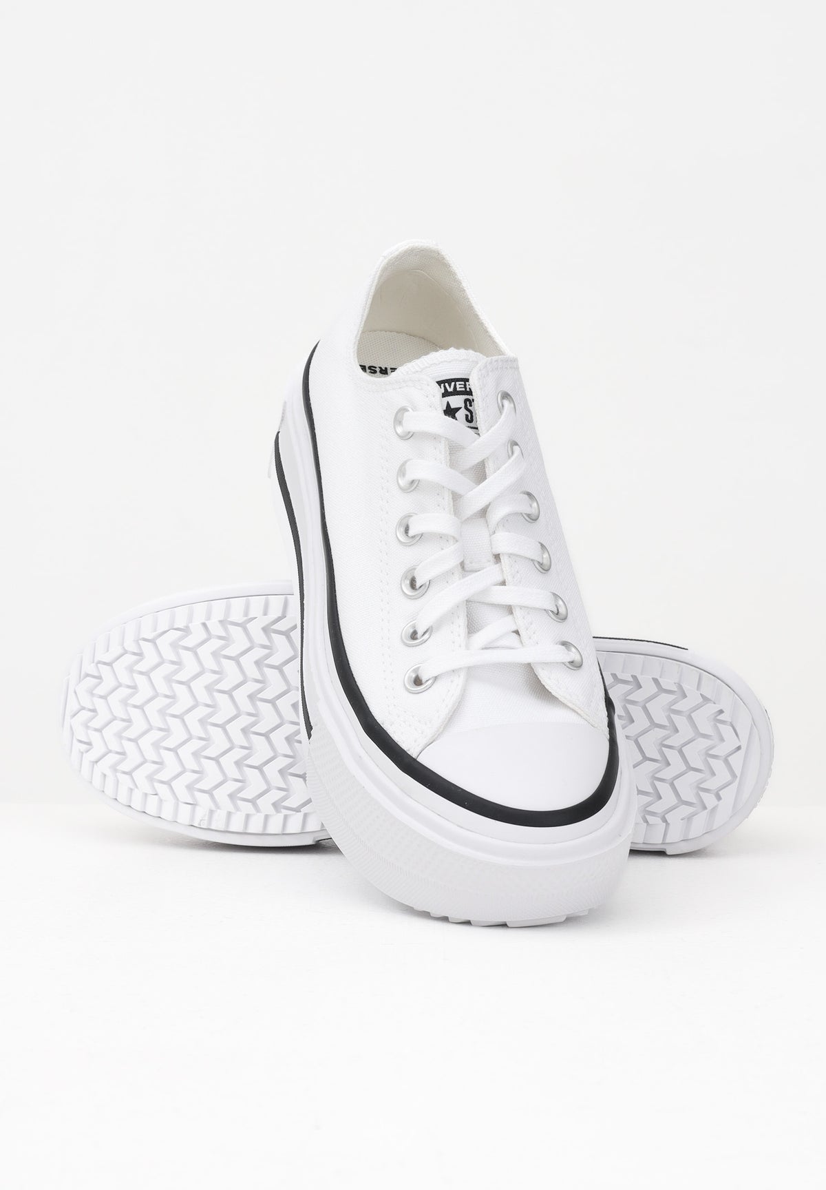 CONVERSE Sneakers Chuck Taylor All Star Lift Double Stack Platform bianche da donna A15491C . CONVERSE 