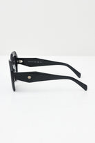 CRISTIAN LEROY Occhiali da sole neri da donna dal design ottagonale 25070 01 CRISTIAN LEROY 