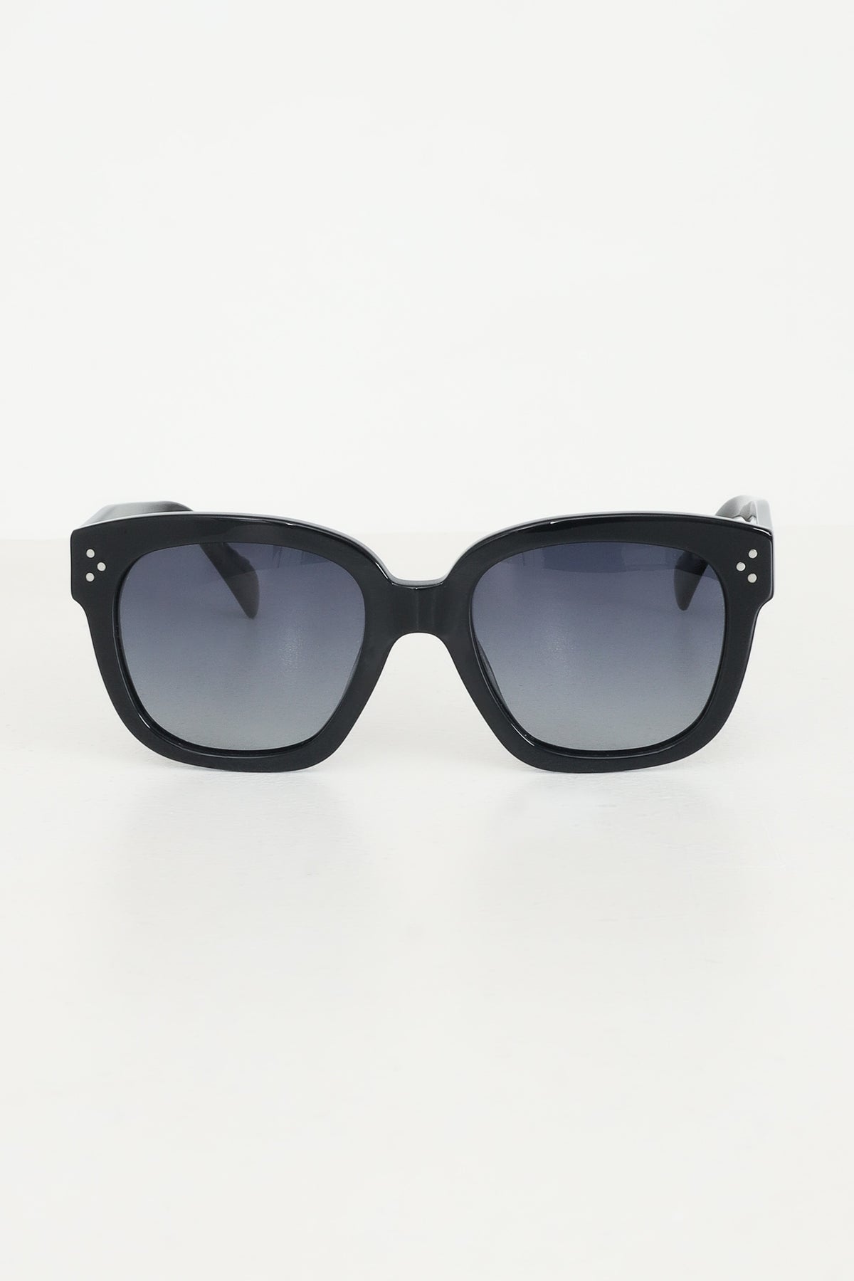 CRISTIAN LEROY Occhiali da sole neri da donna con montatura in acetato lucido 700203 01 CRISTIAN LEROY 