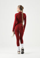 DIESEL Leggings PCEFY colore Syrah rosso bordeaux, per donna, ragazzi e bambini con logo iconico in vita J02660KYA0L K440 DIESEL 
