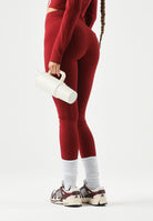 DIESEL Leggings PCEFY colore Syrah rosso bordeaux, per donna, ragazzi e bambini con logo iconico in vita J02660KYA0L K440 DIESEL 