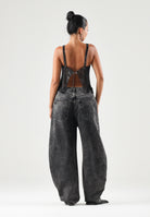 DIESEL Jeans D-MILTY nero per donna, ragazzi e bambini con lavaggio marmorizzato J02885KXBUC K02 DIESEL 