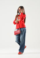 DIESEL Jeans D-DEVON  denim blu medio, per donna, ragazzi e bambini con cuciture a contrasto J02889KXBU3 K01 DIESEL 