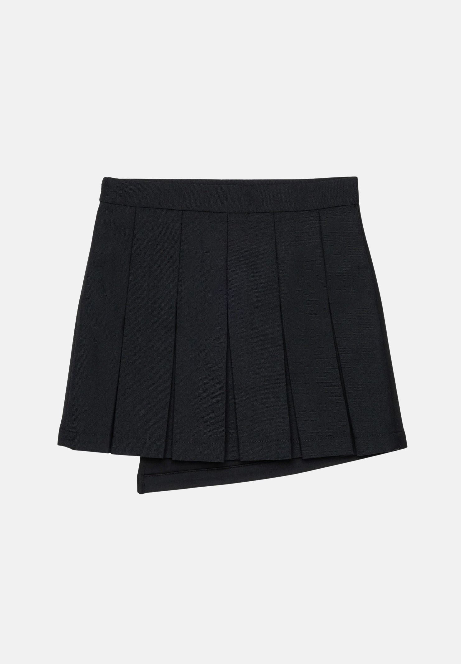 DIESEL Gonna GREBY colore  nero per donna, ragazzi e  bambini con design plissettato e taglio asimmetrico.<BR/> J02902KXBSJ K900 DIESEL 