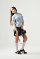 DIESEL T-shirt TLIXIN Dusty Blue, azzurro cielo per donna, ragazzi e  bambini  con piccolo logo Oval D frontale. J0291800YI9 K80U DIESEL 