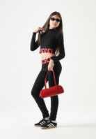 DIESEL Crop top TCEFILS colore  nero, per donna, ragazzi e bambini con logo frontale cut-off. J02935KYA0L K900 DIESEL 