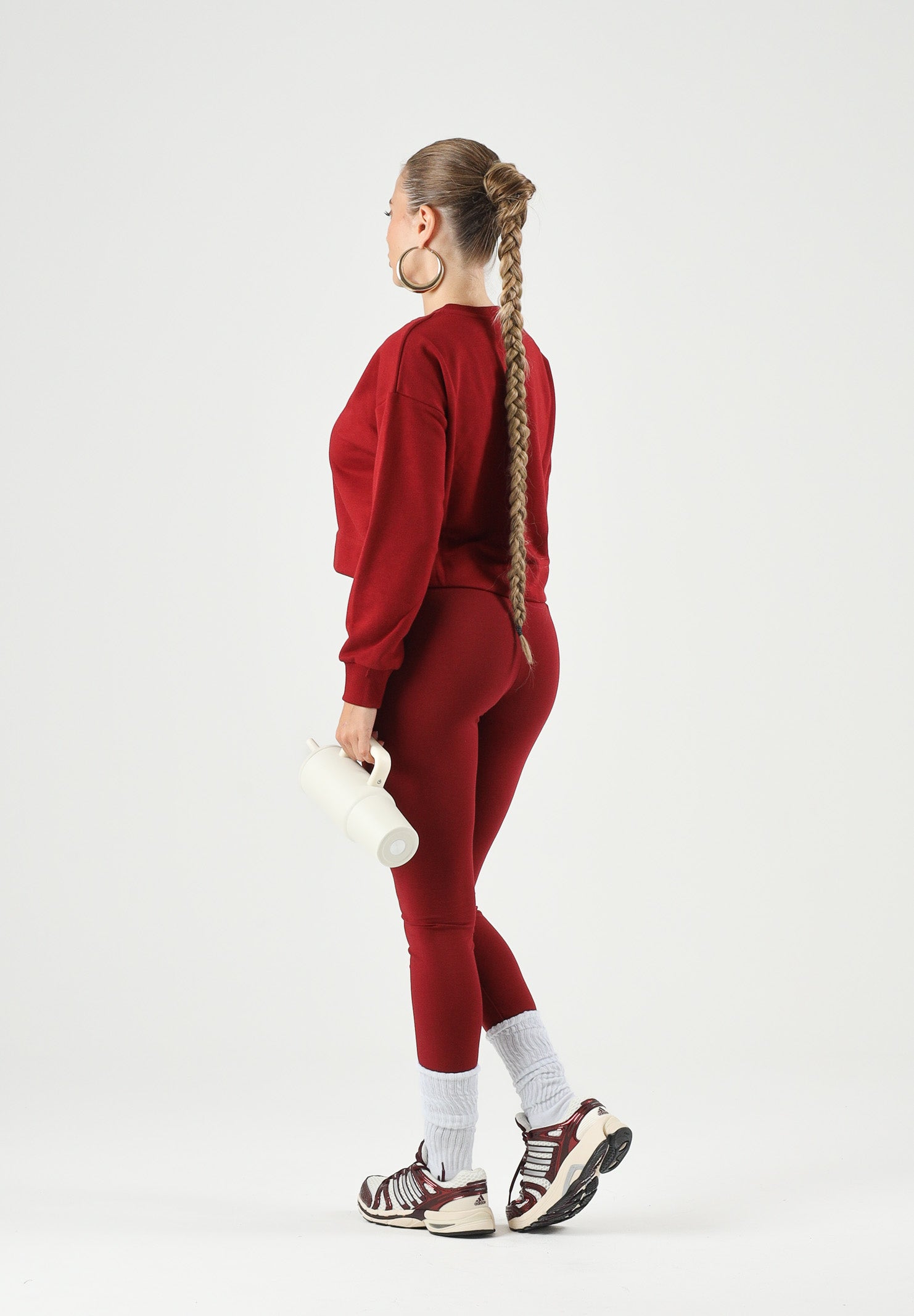 DIESEL Felpa cropped colore Syrah bordeaux, per donna, ragazzi e  bambini con logo frontale J02936KYAZ3 K440 DIESEL 