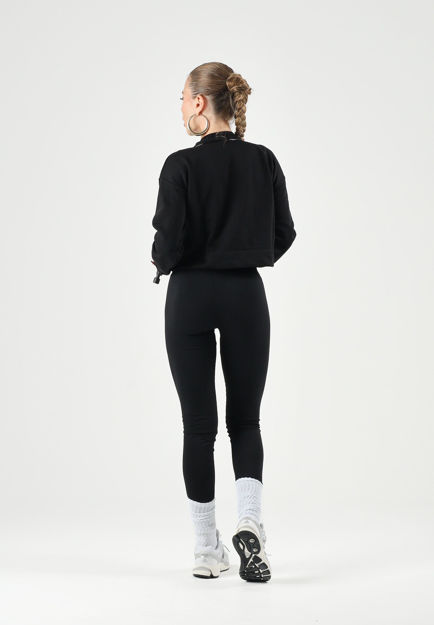 DIESEL Felpa cropped colore nero, per donna, ragazzi e  bambini con logo frontale J02936KYAZ3 K900 DIESEL 