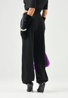 DIESEL Pantalone jogger PTEAN nero, per donna, ragazzi e bambini con bande laterali J029830GEAD K900 DIESEL 