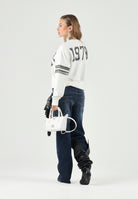 DIESEL Felpa girocollo SBAND  Off White, per donna, ragazzi e bambini con stampe logo stile college, J029880GEAD K141 DIESEL 