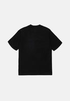 DIESEL T-shirt manica cortaTJEANS OVER nera per donna, ragazzi e bambini con logo Diesel frontale effetto sfrangiato J02992KYA1Y K900 DIESEL 