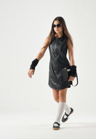 DIESEL Abito DJENNY smanicato effetto pelle, nero, per donna, ragazza e bambina J03006KXB9D K900 DIESEL 