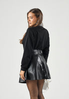 DIESEL Felpa FELPA CON STAMPA COLLANA nero nero, colore basico nero, donna. J03014KYAZ3 K900 DIESEL 