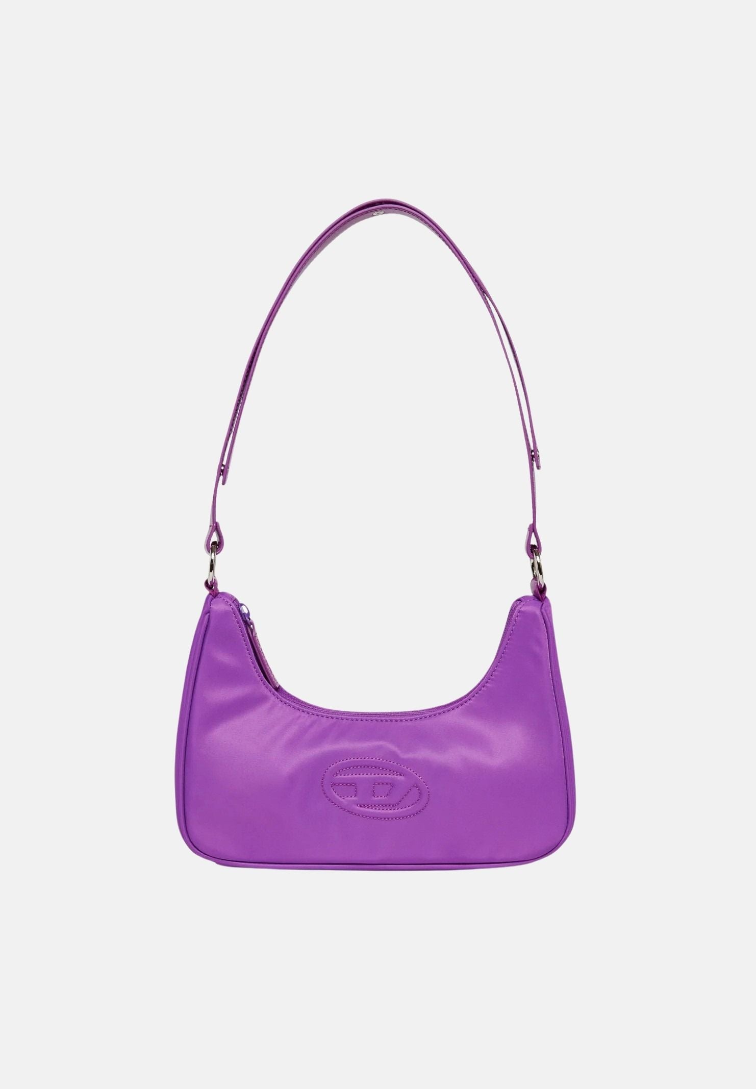 DIESEL Borsa a spalla WUNSY - NYLON SHOULDER Hyacinth Violet, viola, da donna con logo. J03143KXBEW K642 DIESEL 