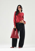 DIESEL Jeans D-ROXY-J nero per donna, ragazzi e bambini coon gamba ampia J03151KXBUA K02 DIESEL 