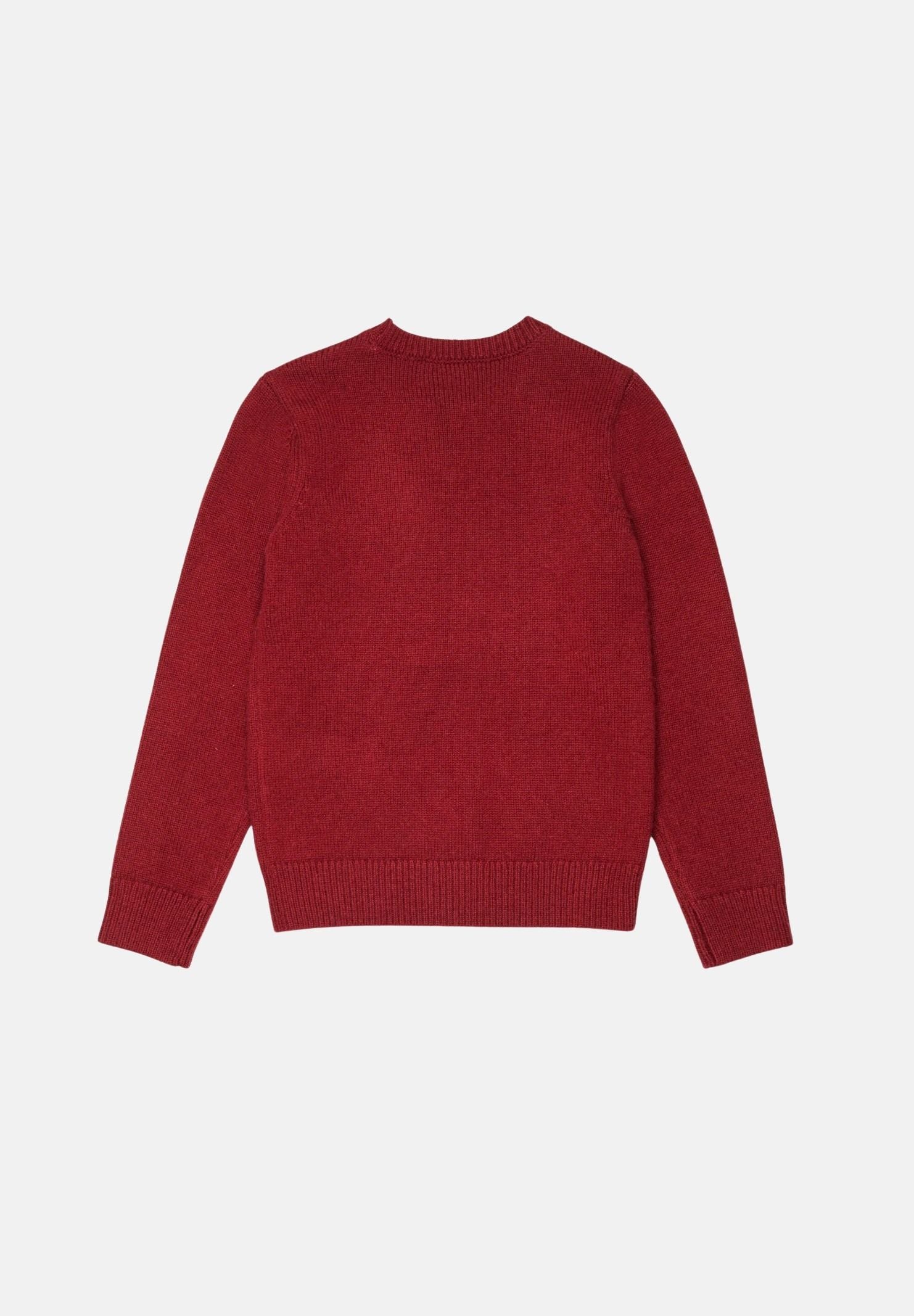 DIESEL Maglia girocollo syrah-rosso per donna,ragazzi e bambini con logo ricamato sul petto. J03028KYAYX K440 DIESEL 