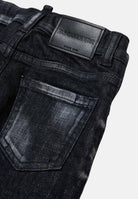 DSQUARED2 Jeans Turn-Up in denim nero da neonato DQ01TCD0ABS DQ02 DSQUARED2 