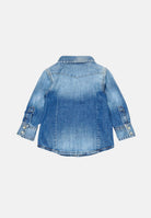 DSQUARED2 Camicia a manica lunga in denim chiaro da neonato DQ033GD0AFP DQ01 DSQUARED2 