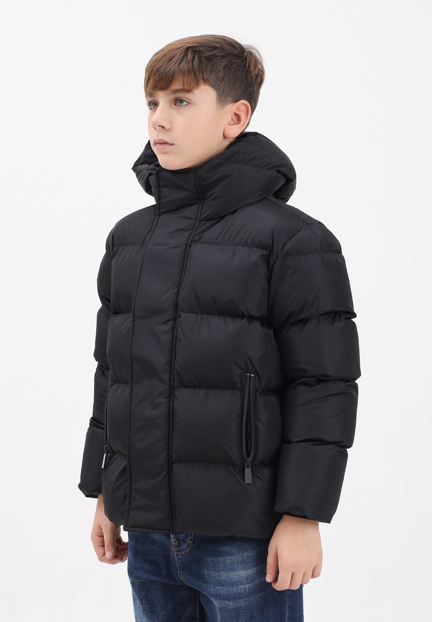 DSQUARED2 giubbotto piumino con cappuccio in nylon black nero, colore basico nero, donna. DQ1090D00BN DQ900 DSQUARED2 