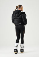 DSQUARED2 Giubbotto piumino nero per  donna, ragazzi e bambini, con design trapuntato tinta unita.<BR/> DQ1090D00BN DQ900 DSQUARED2 