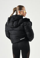 DSQUARED2 Giubbotto piumino nero per  donna, ragazzi e bambini, con design trapuntato tinta unita.<BR/> DQ1090D00BN DQ900 DSQUARED2 