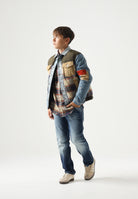 DSQUARED2  Jeans 642  blu per donna, ragazzi e bambini con effetto faded e dettagli distressed.<BR/> DQ2252D0AHR DQ01 DSQUARED2 