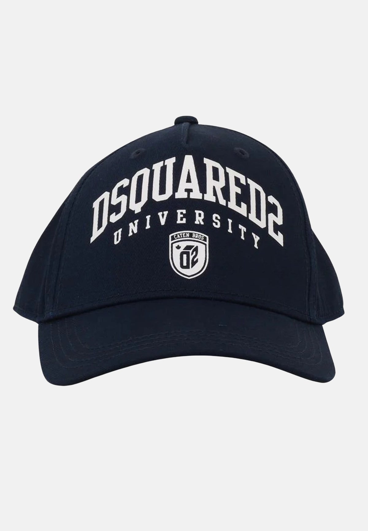 DSQUARED2 Cappello con visiera blu da donna caratterizzato da stampa logo stile college DQ2484D00YT DQ866 DSQUARED2 