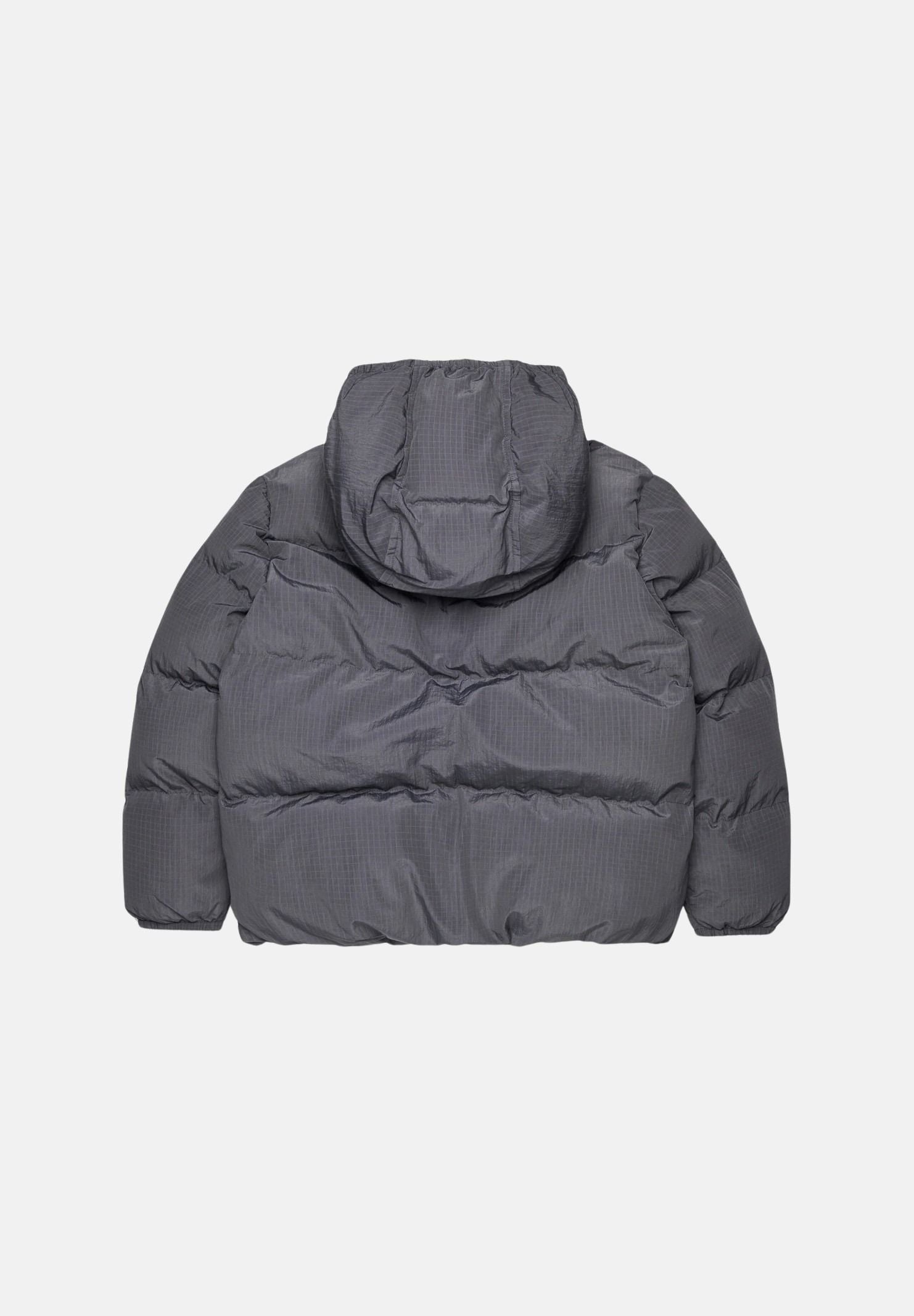 DSQUARED2 Piumino grigio antracite per donna, ragazzi e bambini con cappuccio, trapuntatura e stampa logo. DQ3042D0AID DQ913 DSQUARED2 