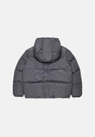 DSQUARED2 Piumino grigio antracite per donna, ragazzi e bambini con cappuccio, trapuntatura e stampa logo. DQ3042D0AID DQ913 DSQUARED2 