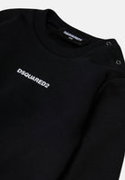 DSQAURED2 Tuta nera da neonato con logo DQ3146D0094 DQ900 DSQUARED2 