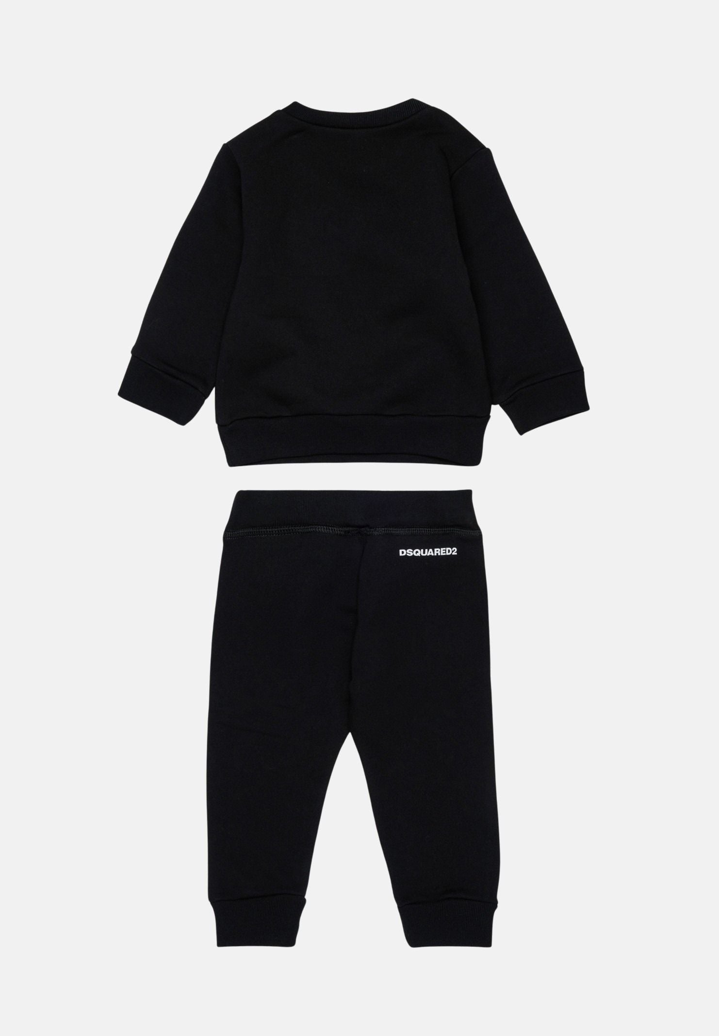 DSQAURED2 Tuta nera da neonato con logo DQ3146D0094 DQ900 DSQUARED2 