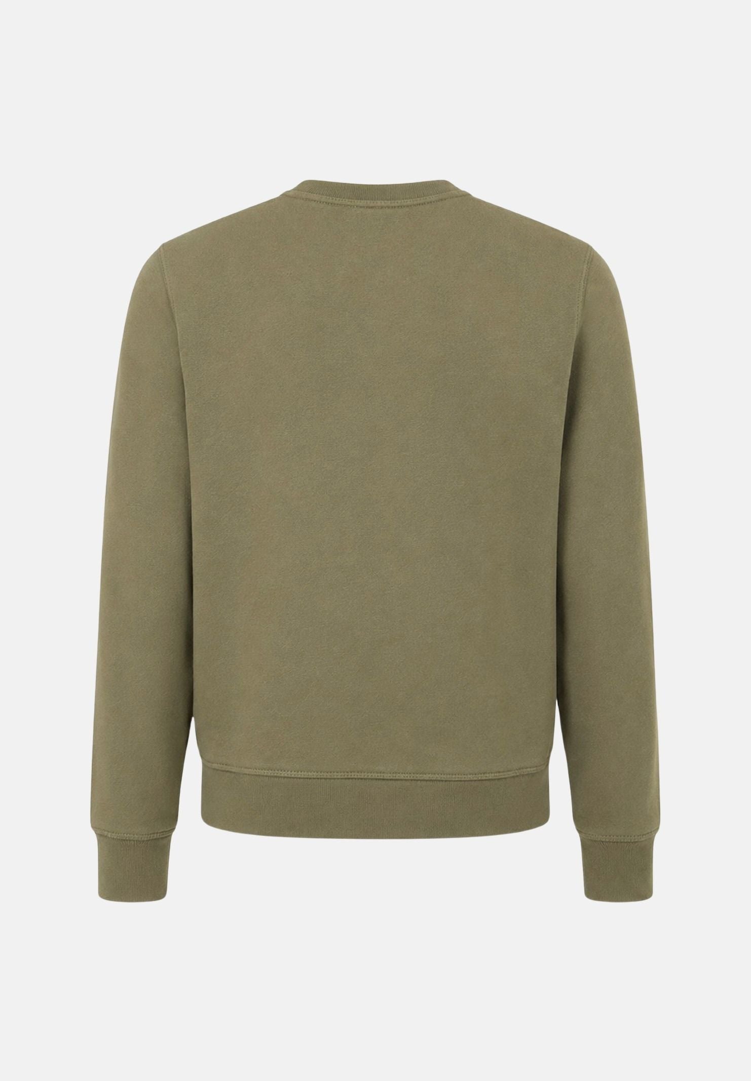 DSQUARED2 Felpa girocollo tarmac verde per donna, ragazzi e bambini con stampa logo sul petto. DQ3422D0AIM DQ558 DSQUARED2 