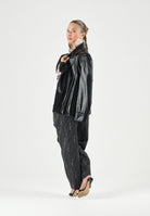 DSQUARED2 Pantaloni sartoriali PINSTRIPE  neri per donna, ragazzi e bambini con motivo gessato DQ3427D0AIF DQ900 DSQUARED2 