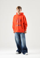 DSQUARED2 Felpa MAPLE-LEAF PRINT HOODIE con cappuccio arancione per donna, ragazzi e bambini DQ3435D0AJ6 DQ258 DSQUARED2 