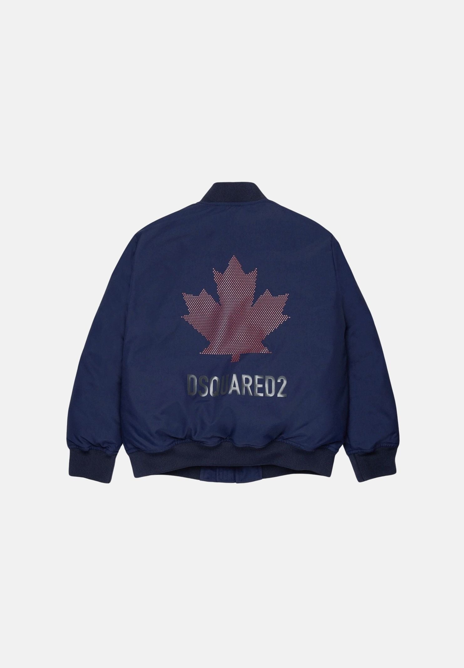 DSQUARED2 Giubbotto imbottito peacoat blue, blu per donna, ragazzi e bambini con logo stampato DQ3436D0AIC DQ864 DSQUARED2 
