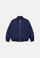DSQUARED2 Giubbotto imbottito peacoat blue, blu per donna, ragazzi e bambini con logo stampato DQ3436D0AIC DQ864 DSQUARED2 