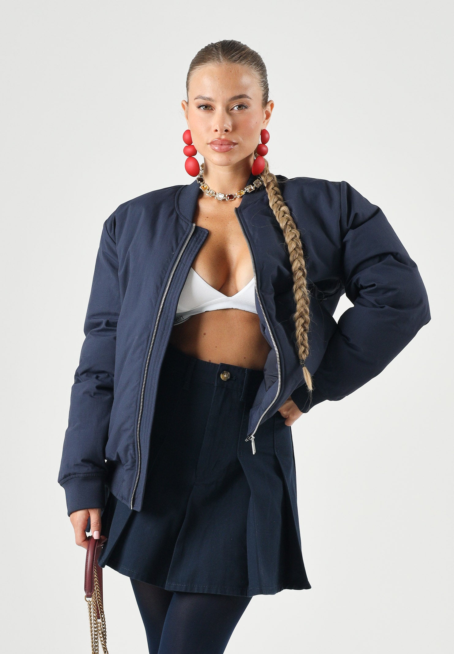 DSQUARED2 Giubbotto imbottito peacoat blue, blu per donna, ragazzi e bambini con logo stampato DQ3436D0AIC DQ864 DSQUARED2 