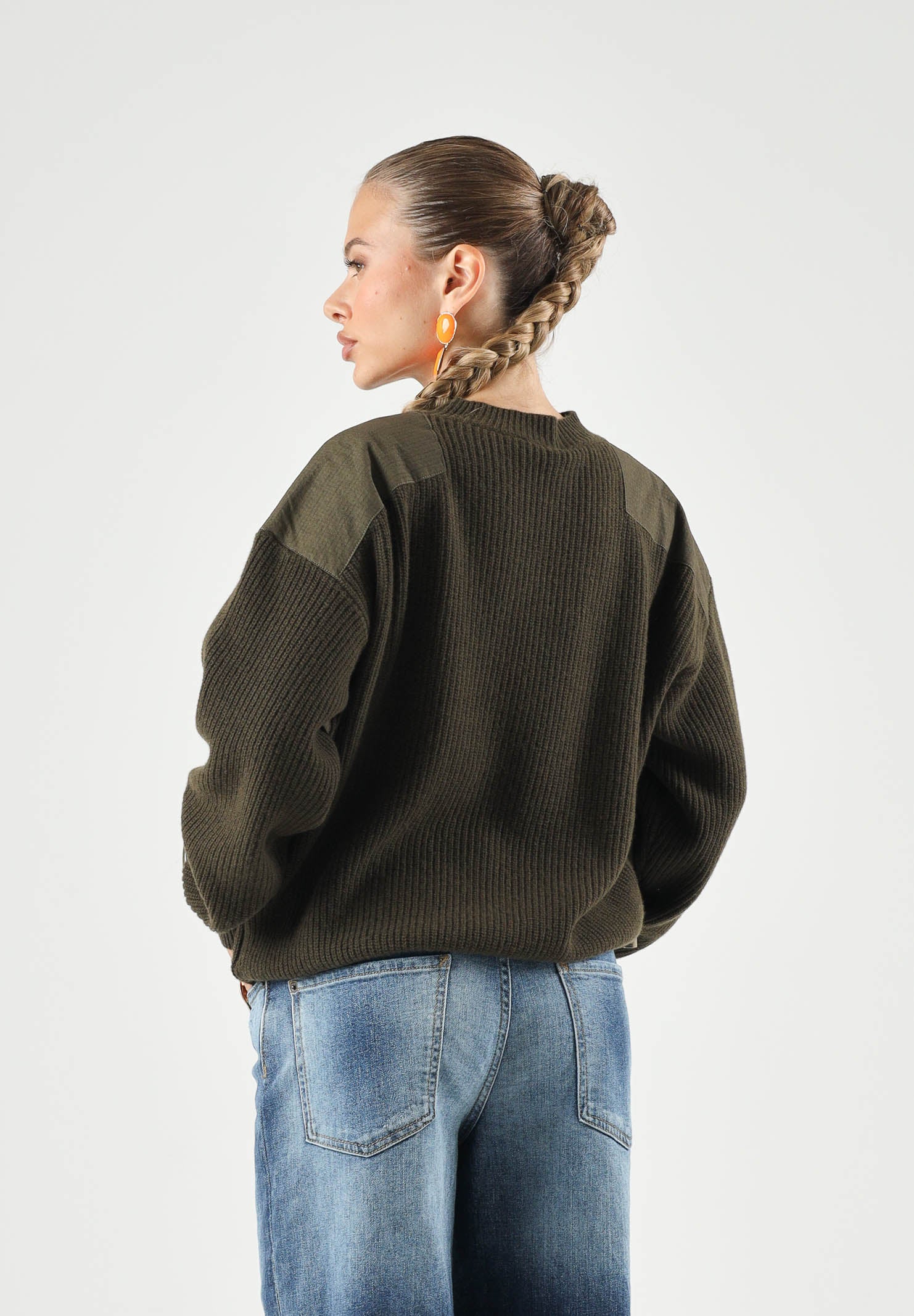 DSQUARED2 Pullover girocollo tarmac green, verde  per donna, ragazzi e  bambini DQ3437D0AJD DQ558 DSQUARED2 