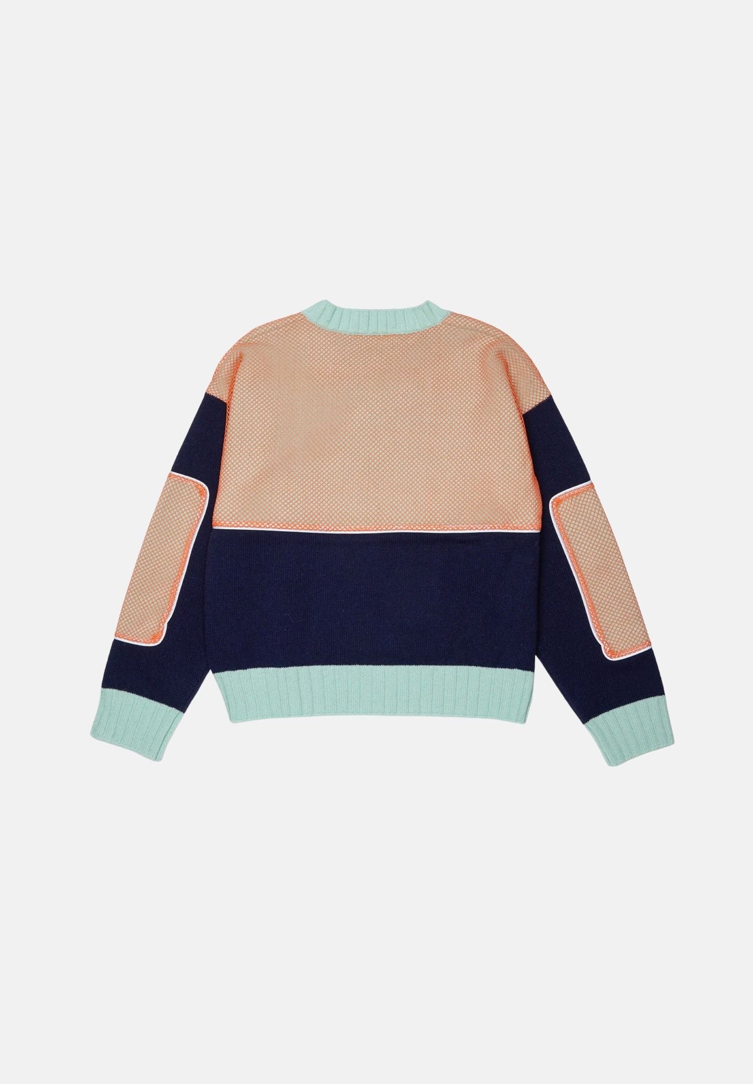 DSQUARED2 Maglione VARSITY nayvy-blu per donna, ragazzi e bambini <BR/>con  logo numerico ricamato. DQ3438D0AII DQ864 DSQUARED2 