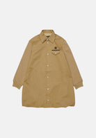 DSQUARED2 Abito camicia beige per donna, ragazzi e bambini con logo e stampa Maple Leaf. DQ3449D0AIG DQ776 DSQUARED2 